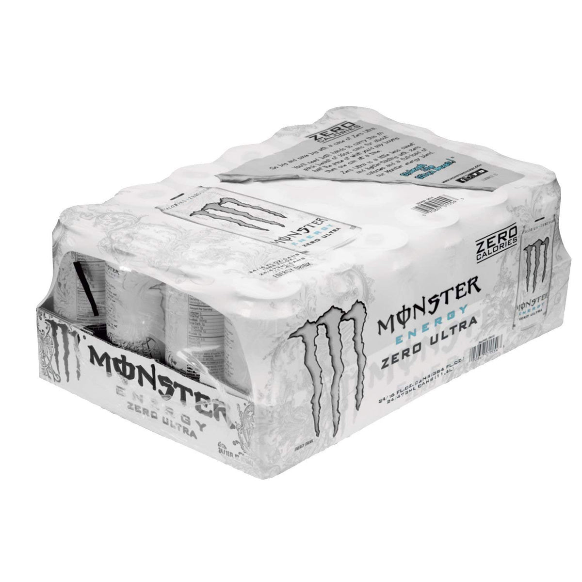 Monster Energy Drink, Zero Ultra, 16 fl oz, 24 ct