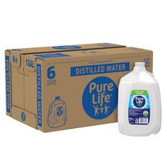 Pure Life Distilled Water, 1 Gallon, 6 ct