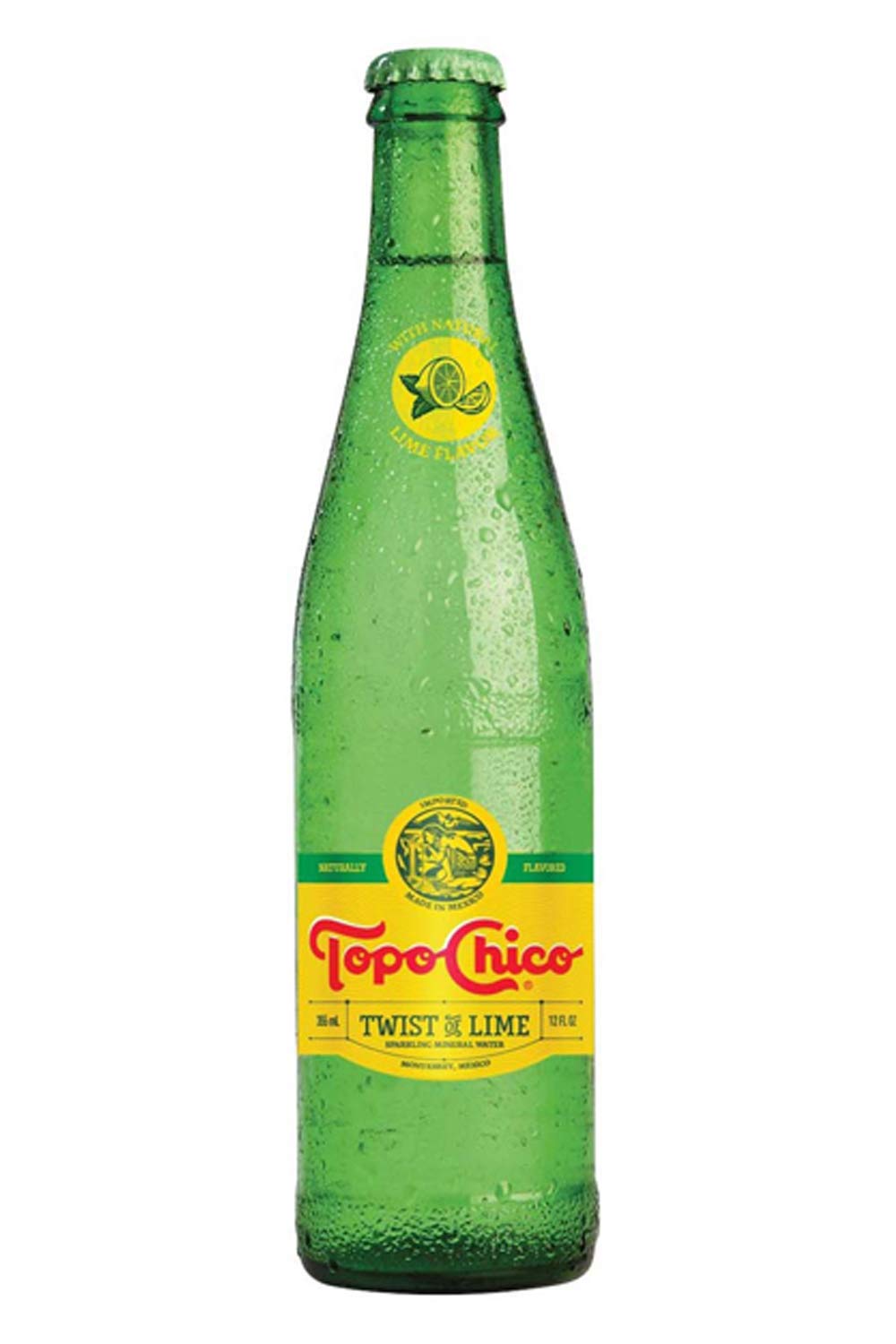 Topo Chico Carbonated Mineral Water, Twist of Lime, 16.9 fl oz, 18 ct