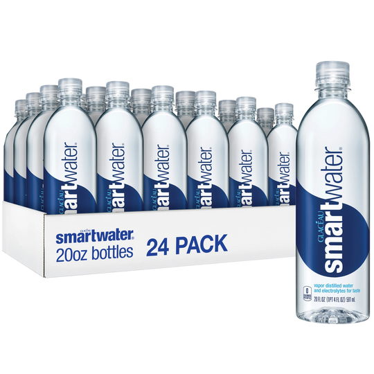 Glaceau Smartwater, 20 fl oz, 24 ct