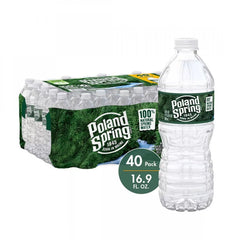 Poland Spring 100% Natural Spring Water, 16.9 fl oz, 40 ct