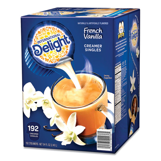 International Delight Liquid Coffee Creamer Singles, Non-Dairy, French Vanilla, 0.44 fl oz, 192 ct