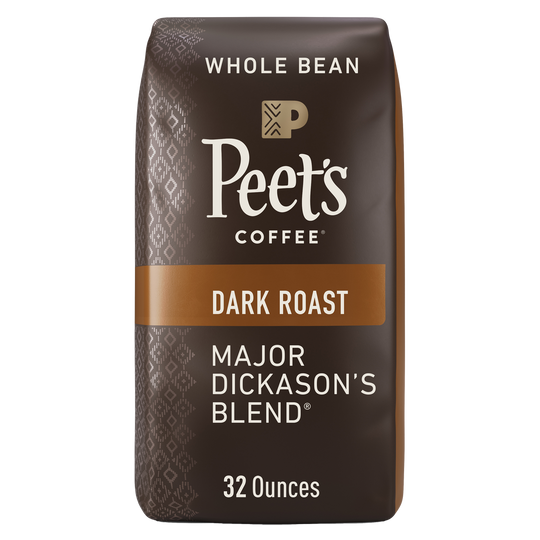 Peet's Coffee Major Dickason's Blend Whole Bean Coffee, Dark Roast, 2 lbs