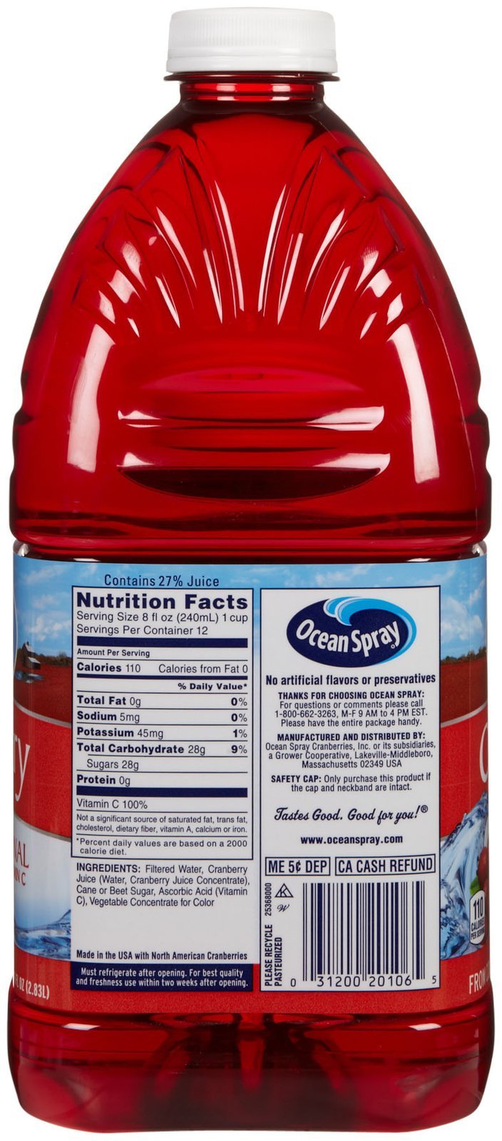 Ocean Spray Cranberry Juice, 96 fl oz, 2 ct
