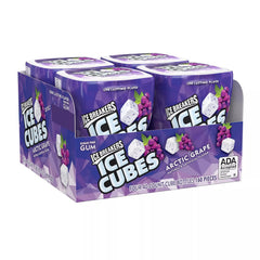 Ice Breakers Ice Cubes Sugar Free Gum, Arctic Grape, 40 Pieces, 4 ct