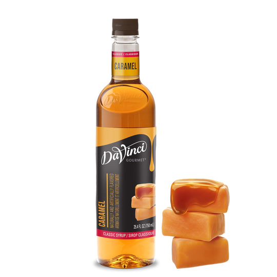 DaVinci Gourmet Classic Syrup, Caramel, 25.4 fl oz