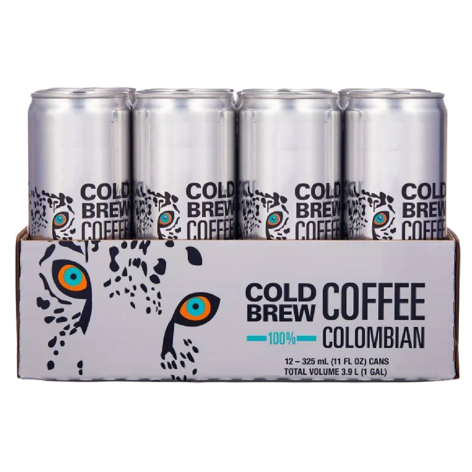 Kirkland Signature Cold Brew Coffee, Colombian, 11 fl oz, 12 ct