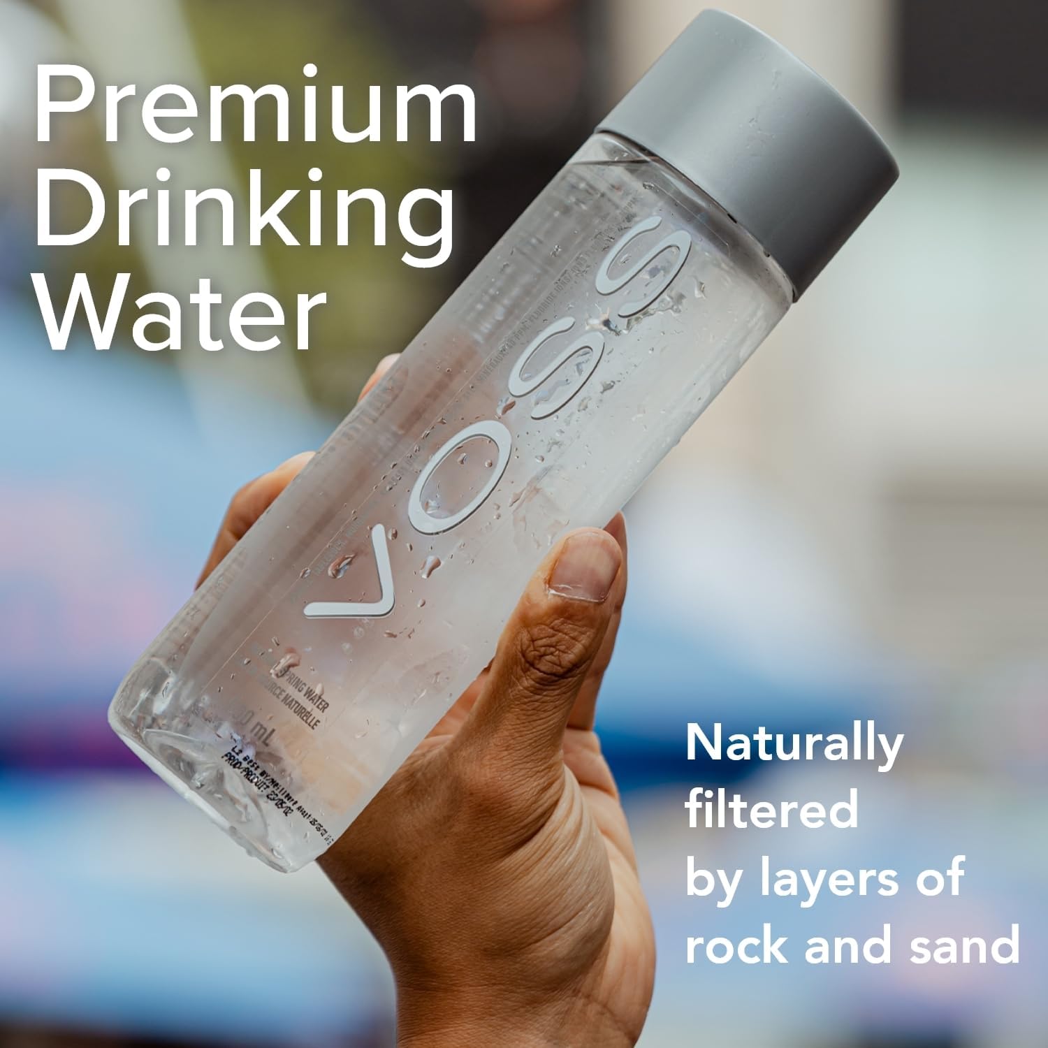 VOSS Still Natural Spring Water, 16.9 fl oz, 24 ct