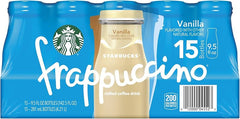 Starbucks Frappuccino Chilled Coffee Drink, Vanilla, 9.5 fl oz, 15 ct