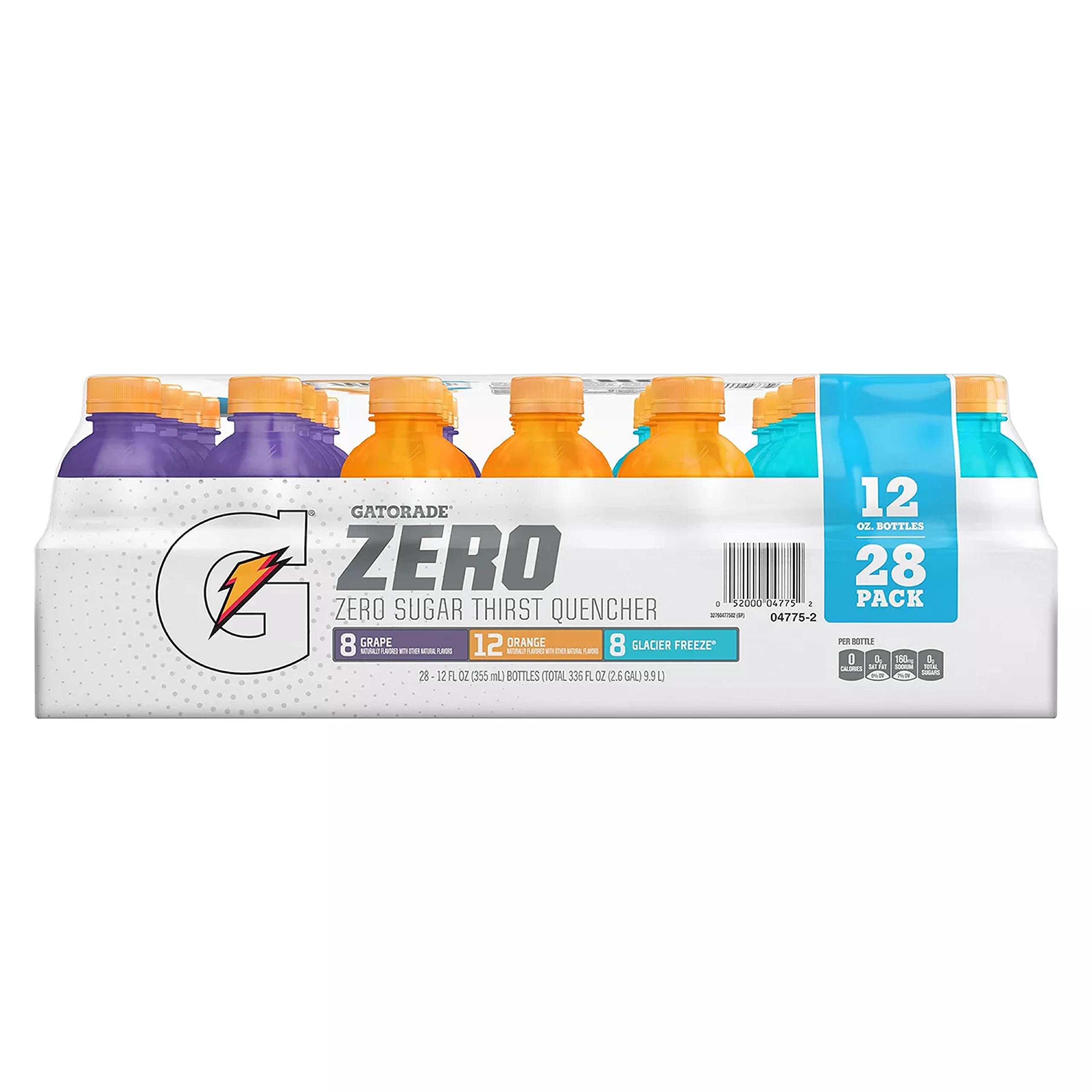 Gatorade Zero Thirst Quencher, Variety Pack, 12 fl oz, 28 ct