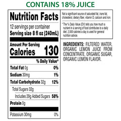 Kirkland Signature Organic Lemonade, 96 fl oz, 2 ct