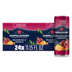 Sanpellegrino Italian Sparkling Drink, Pomegranate and Orange, 11.15 fl oz, 24 ct