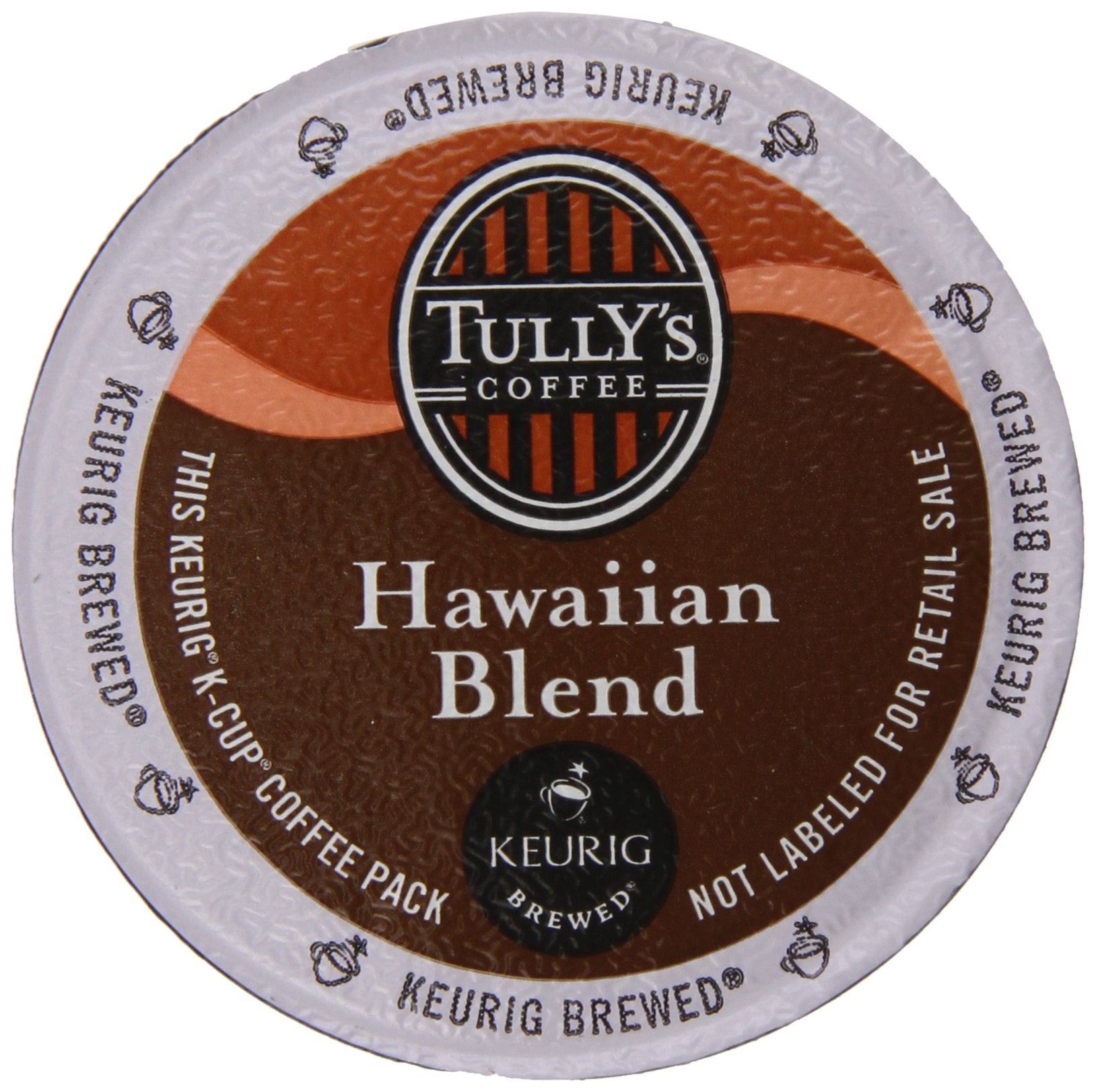 Tully’s Hawaiian Blend Coffee, Extra Bold Medium Roast, Keurig K-Cup Pods, 80 ct