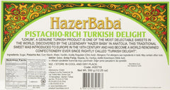 Hazer Baba Turkish Delight Double Roasted Pistachio-rich 350g (12.25 oz)