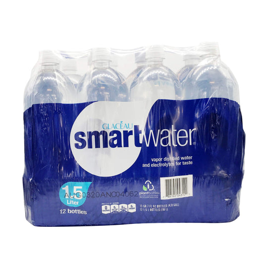 Glaceau Smartwater, 1.5 L (50.7 fl oz), 12 ct