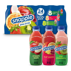 Snapple Juice Drink, All Natural, Variety Pack, 20 fl oz, 24 ct