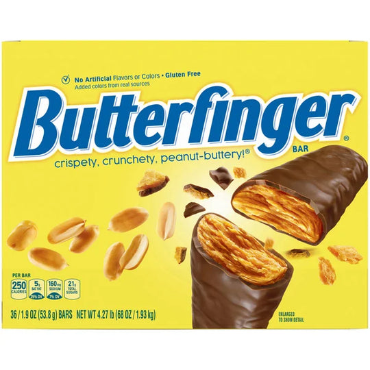 Butterfinger Candy Bars, 1.9 oz, 36 ct