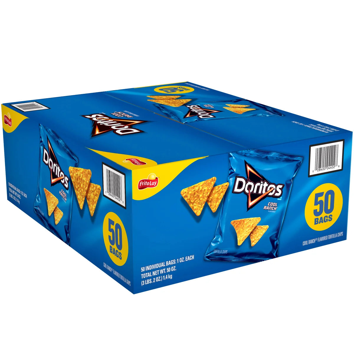 Doritos Tortilla Chips, Cool Ranch, 1.0 oz, 50 ct
