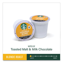 Starbucks Veranda Blend Coffee, Blonde Roast, Keurig K-Cup Pods, 72 ct