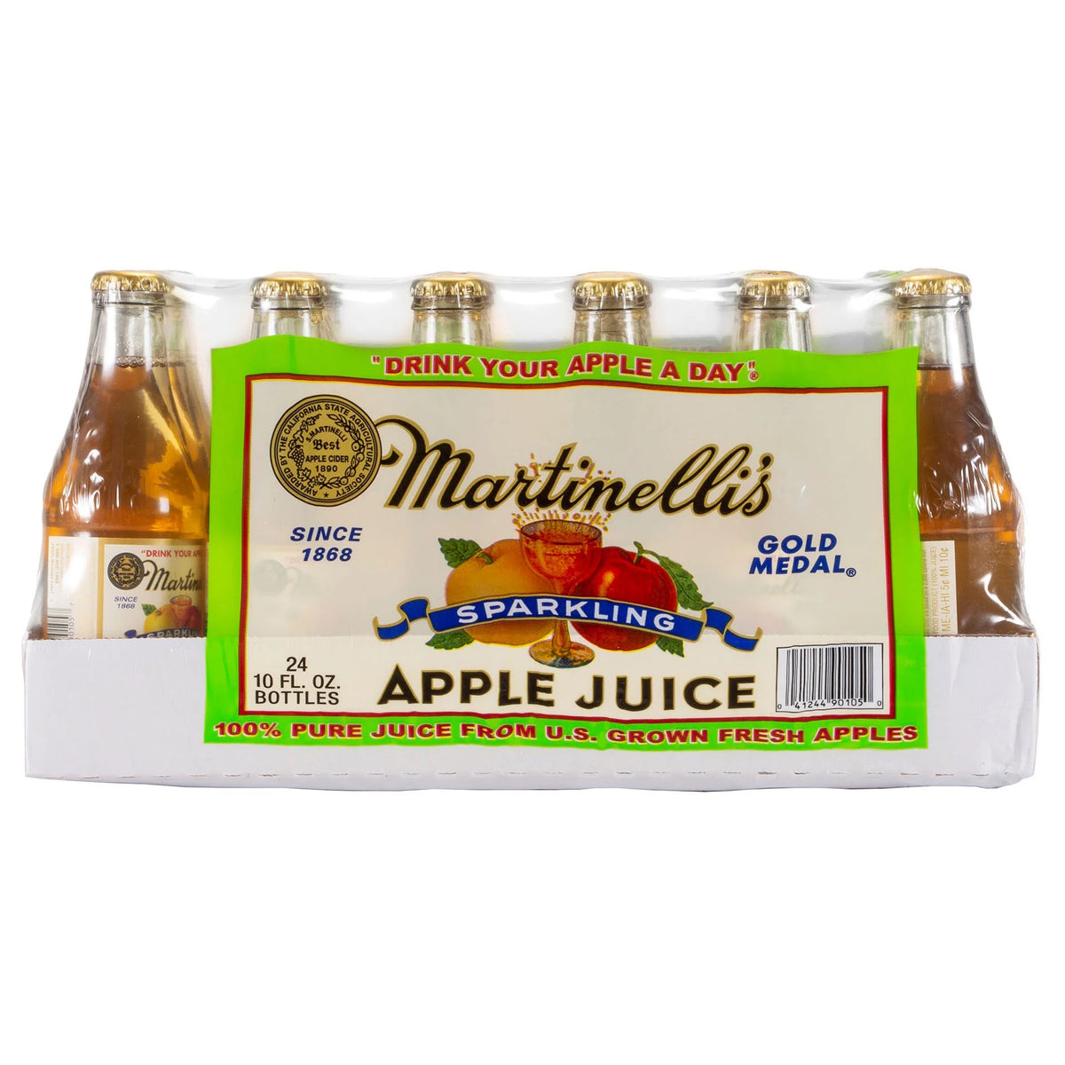 Martinelli's Sparkling Apple Juice, 10 fl oz, 24 ct