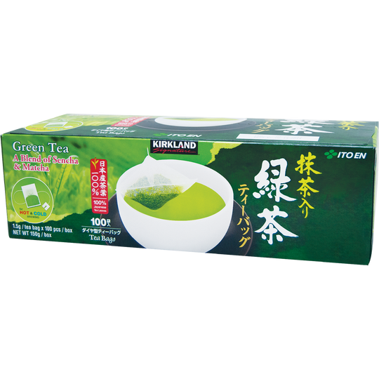 Kirkland Signature Green Tea, Sencha & Matcha Blend, 100 Bags
