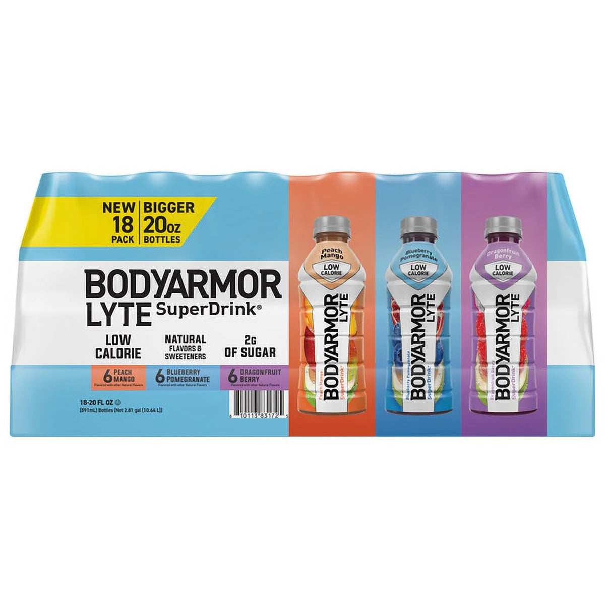 BODYARMOR LYTE SuperDrink, Variety Pack, 20 fl oz, 18 ct