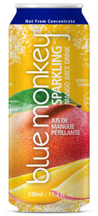 Blue Monkey Sparkling Juice Drink, Mango, 11.2 fl oz, 15 ct