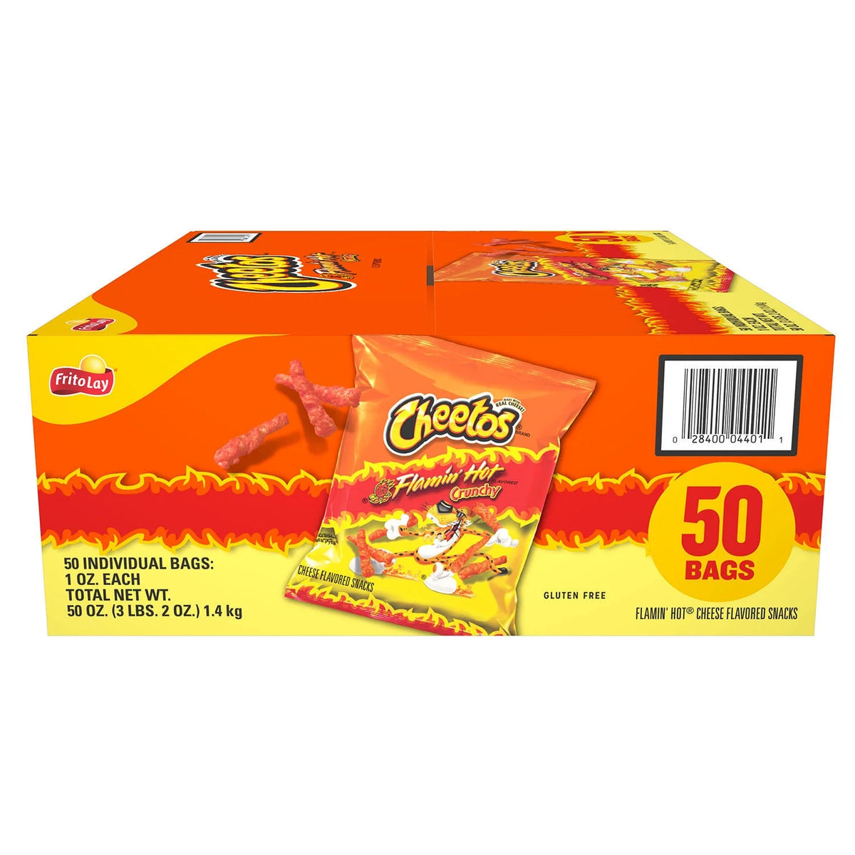Cheetos Crunchy, Flamin' Hot, 1 oz, 50 ct