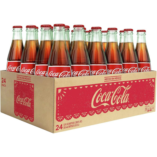 Coca-Cola de Mexico, 12 fl oz Glass Bottles, 24 Pack