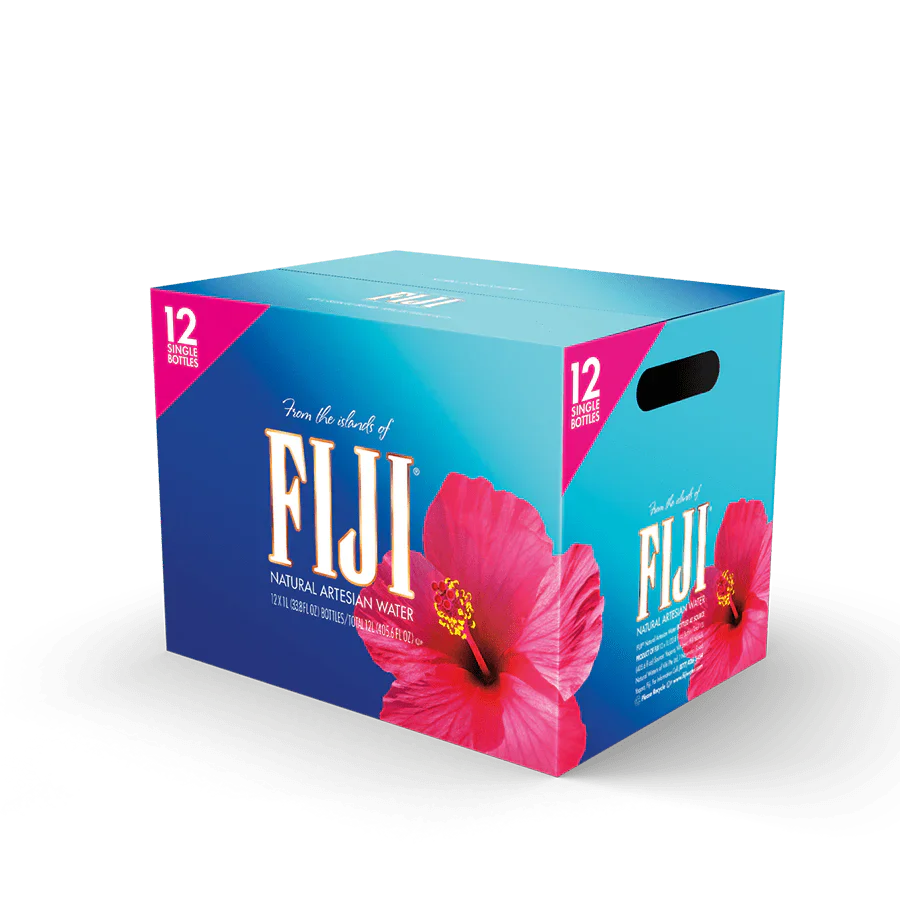 FIJI Natural Artesian Water, 1 Liter, 12 ct