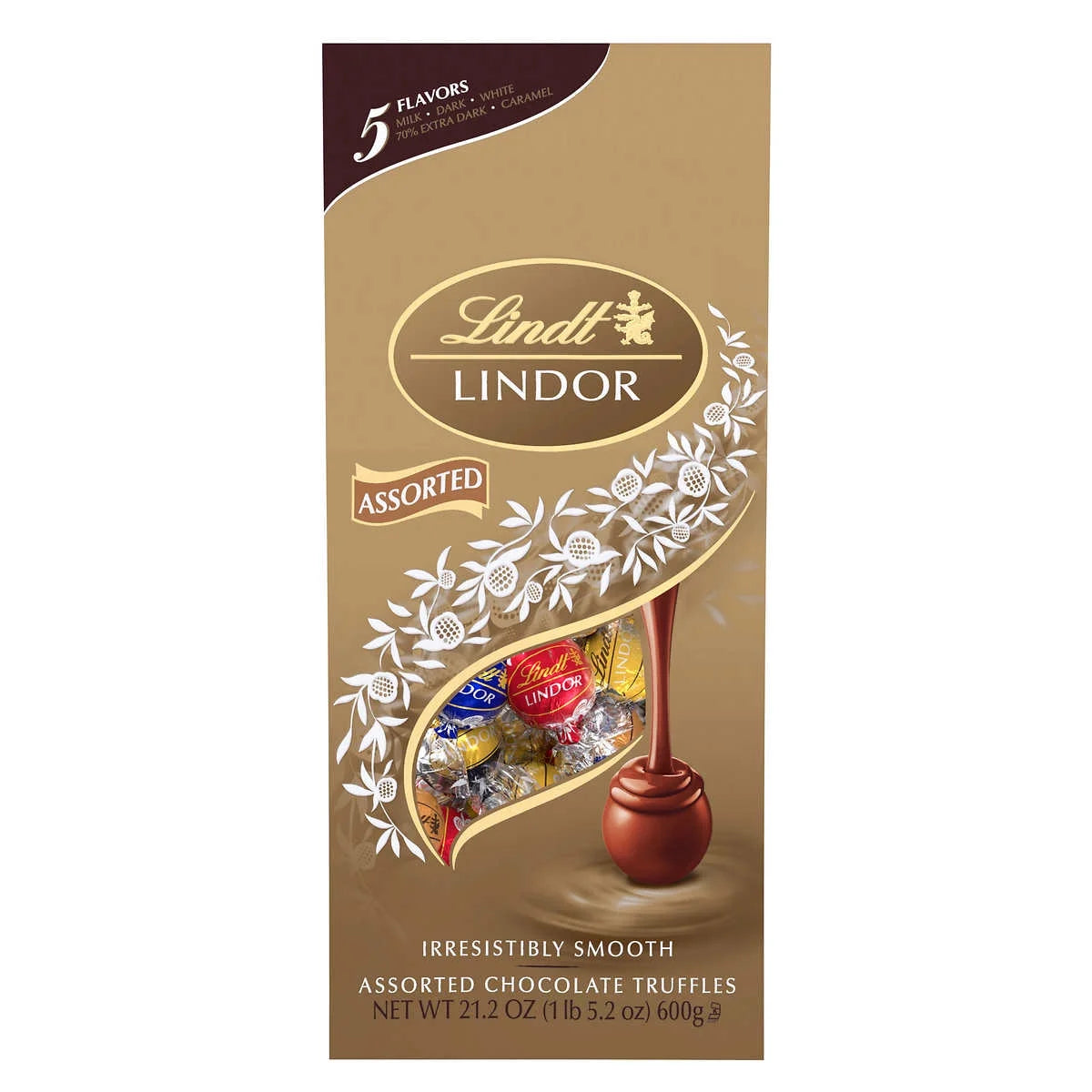 Lindt Lindor Chocolate Truffles, Assorted Flavors, 21.2 oz