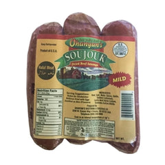 Ohanyan's Dried Beef Sausage (Sucuk/Soujouk), Mild, 1 lb