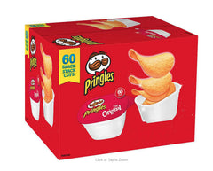Pringles Potato Crisps Snack Stack Cups, Original, 0.67 oz, 60 ct