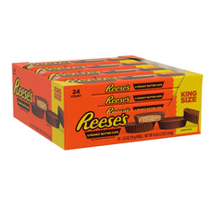 Reese's Peanut Butter Cups, Milk Chocolate, King Size, 2.8 oz, 24 ct