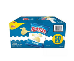Ruffles Potato Chips, Original, 1 oz, 50 ct