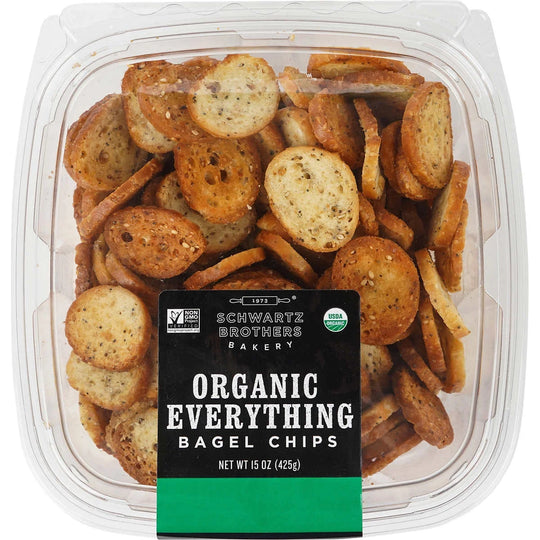 Schwartz Brothers Bakery Organic Everything Bagel Chips, 15 oz