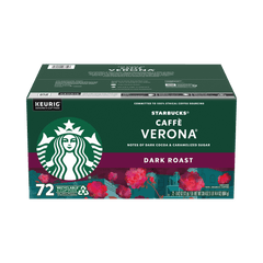 Starbucks Caffe Verona Coffee, Dark Roast, Keurig K-Cup Pods, 72 ct