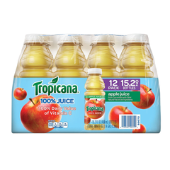 Tropicana 100% Apple Juice, 15.2 fl oz, 12 ct