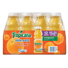 Tropicana 100% Orange Juice, 15.2 fl oz, 12 ct