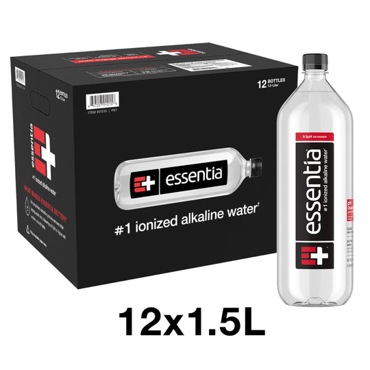Essentia Ionized Alkaline Water, 1.5 Liter, 12 ct