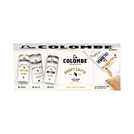La Colombe Draft Latte Cold Brew with Milk, Variety Pack, 9 fl oz, 12 ct