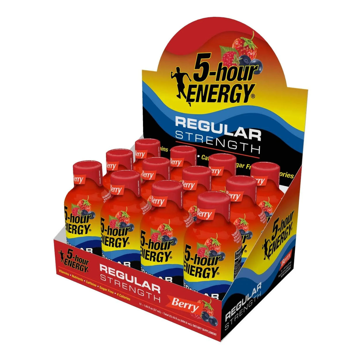 5-hour Energy Shot, Regular Strength, Berry, 1.93 fl oz, 24 ct