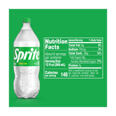 Sprite Lemon-Lime Soda, 2 Liter Bottles, 4 Pack
