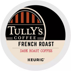 Tully's French Roast Extra Bold Coffee, Dark Roast, Keurig K-Cup Pods, 80 ct