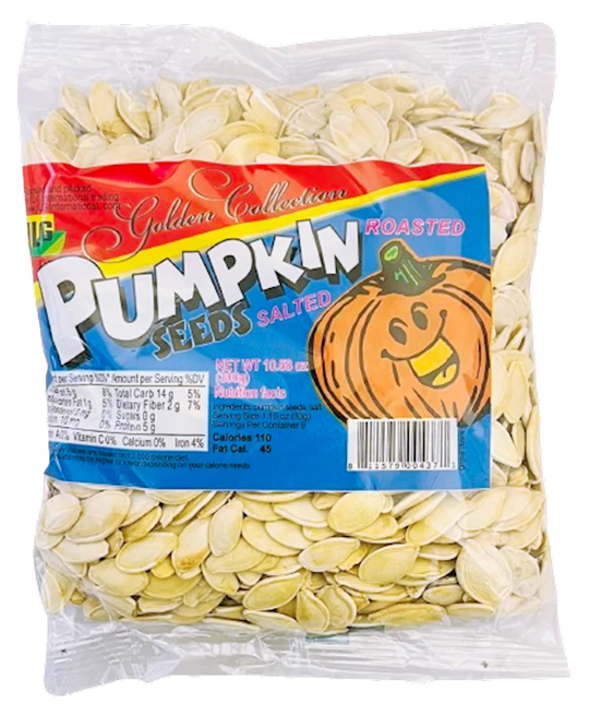 Golden Collection Roasted Salted Pumpkin Seeds, 10.58 oz (300 gr)