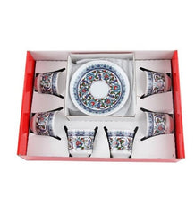 Güral Porselen Topkapı Coffee Pot Set for 6 People