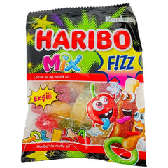 Haribo Mix Fizz Sour Gummy Candy, 70g (Halal, Made in Turkey)