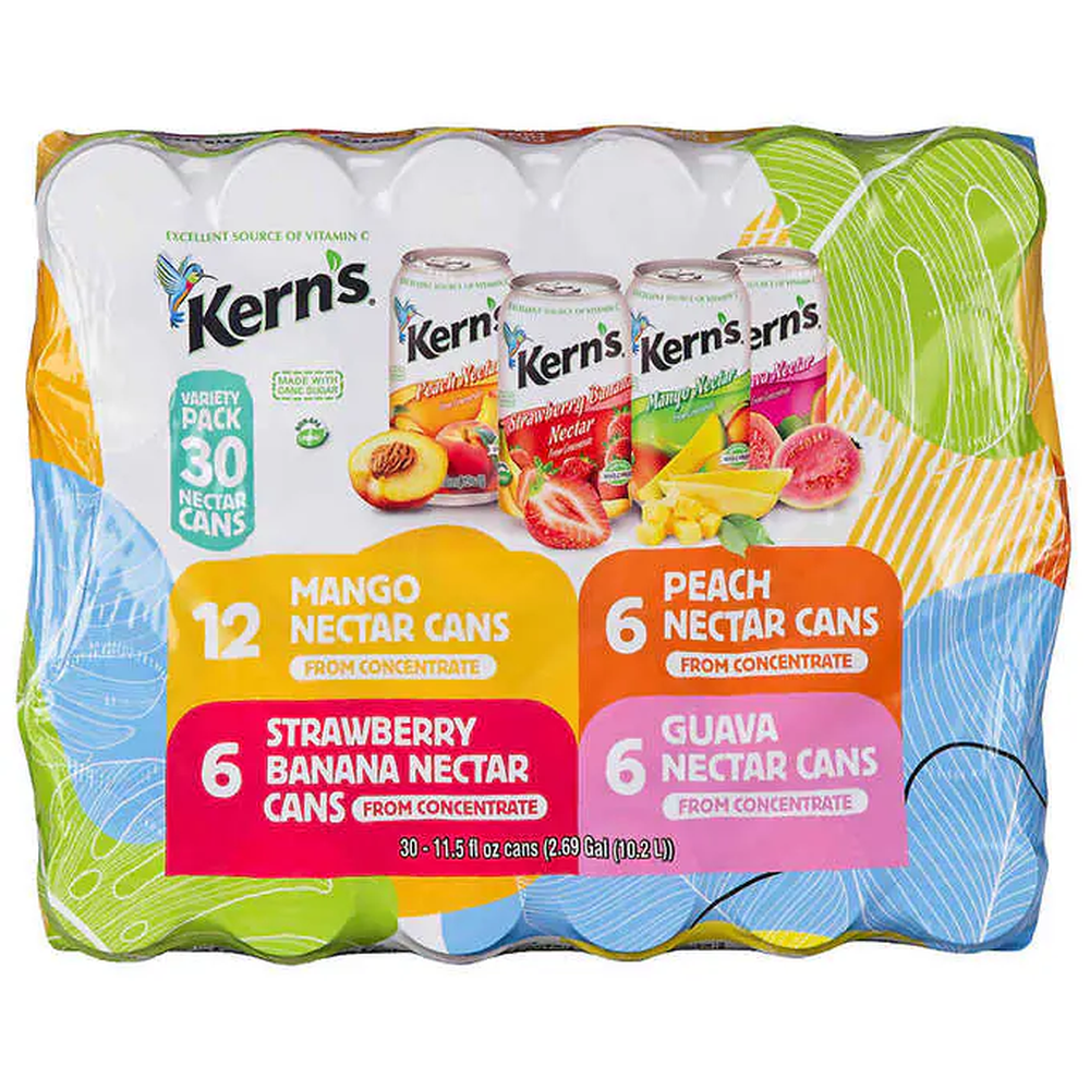 Kern's Nectar, Variety Pack, 11.5 fl oz, 30 ct