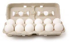 James Farm - Jumbo White Eggs, in Cartons - 1 dz