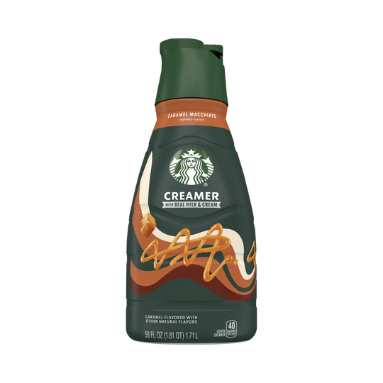 Starbucks Liquid Coffee Creamer, Caramel, 58 fl oz